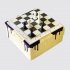 Квадратный торт с шахматными фигурами №105544