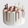 Торт шахматы для девочки с бусинками №105555