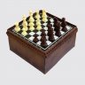 Праздничный торт шахматы с шоколадной глазурью №105560