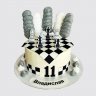 Торт шахматная доска с ягодами для женщины №105569
