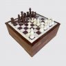 Черный торт с шахматными фигурами из мастики №105573
