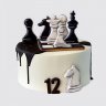Торт шахматисту со звездами из мастики №105585