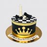 Торт шахматисту со звездами из мастики №105585