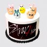 Торт Stray Kids со звездами №105607