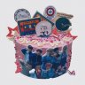 Красный торт с группой Stray Kids №105622