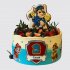 Торт для мальчика Щенячий Патруль с ягодами №105674