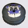 Черный торт с кролем Бонни из мастики №105715