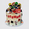 Торт Земля Королей с леденцами на 10 лет №105740