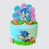 Торт с клубникой для девочки с героем Sonic №105921