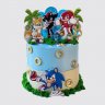 Праздничный торт Sonic и его друзья №105926