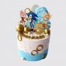 Детский торт по мотивам игры Sonic №105935