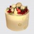 Подарочный торт к Новому году с ягодами и шарами №106099