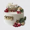 Новогодний торт в виде зайки №106114