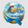 Торт на Новый год 2023 с шариками №106118