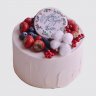 Двухярусный торт на Новый год с феей №106122