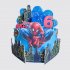 Торт с супергероем Человеком пауком на 6 лет №106201