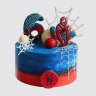 Торт Человек паук с фотопечатью №106221
