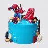 Торт Человек паук в ночном городе №106227