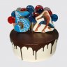 Торт Человек паук для девочки №106231