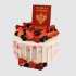 Торт Паспорт в белой глазури с ягодами №106289