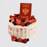 Торт с ягодами на получение паспорта №106290