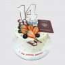 Торт с ягодами на 14 лет с паспортом №106332