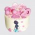 Праздничный торт на День Рождения девушке 20 лет с надписью из мастики №106467