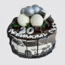 Двухярусный торт на День Рождения парню в 20 лет с топпером №106482