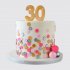 Праздничный торт на день рождения 30 лет девушке №106533