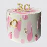 Торт на День Рождения девушке в 30 лет с цветами из мастики №106535