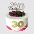 Торт на День Рождения девушке в 30 лет с ягодами №106545