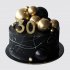 Шоколадный торт на 30 лет мужчине с шарами из мастики №106549