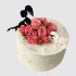 Стильный торт на 35 лет девушке с розами №106575