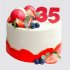 Торт с ягодами на 35 лет женщине №106583
