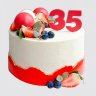 Торт на День Рождения любимой девушке в 35 лет с шишками №106582