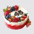 Праздничный торт на 45 лет женщине с ягодами №106651