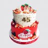 Праздничный торт на 45 лет женщине с ягодами №106651