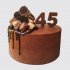 Шоколадный торт на День Рождения женщине 45 лет №106654