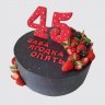 Шоколадный торт на День Рождения женщине 45 лет №106654