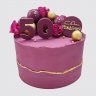 Красивый торт на 50 лет женщине с розой из мастики №106694