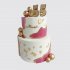 Двухъярусный торт на День Рождения 55 лет маме №106746