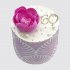 Оригинальный торт на День Рождения женщине на 60 лет с цветком №106773