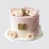 Классический торт на юбилей 60 лет женщине с розами №106777