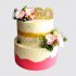 Двухъярусный торт на День Рождения женщине 60 лет №106782