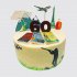 Прикольный торт мужчине на День Рождения 60 лет №106791