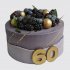 Красивый торт на 60 лет мужчине с ягодами №106797
