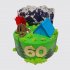 Торт на День Рождения мужчине-туристу на 60 лет №106798