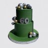 Праздничный торт на День Рождения мужчине 60 лет №106801