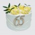 Торт на 65 лет женщине с кремовым безе №106810