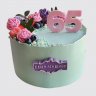 Прикольный торт любимой бабушке 65 лет с клубникой №106812